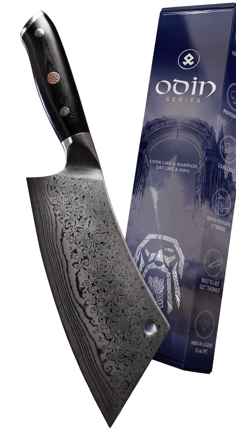 ODIN Series knife with its box